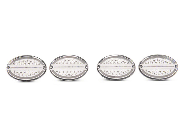 Raxiom 97-04 Chevrolet Corvette C5 Axial Series LED Tail Lights- Chrome Housing (Clear Lens) - CV4608