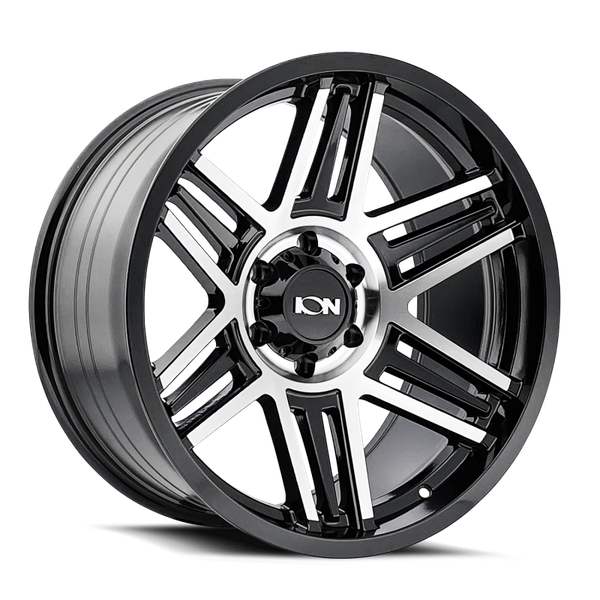 ION Type 147 17x9 / 6x135 BP / 0mm Offset / 87mm Hub Black/Machined Wheel - 147-7936BM0