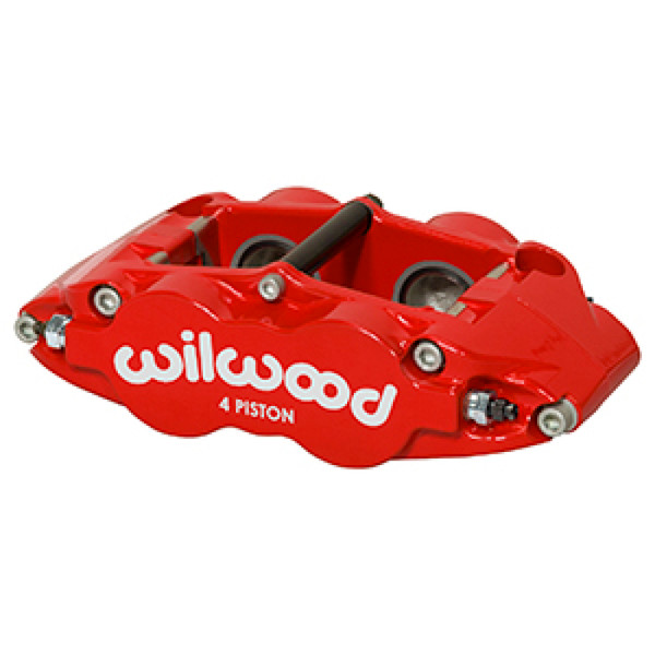 Wilwood Caliper Forged Narrow Superlite FNSL4R-DS Dust Seal 1.25/1.25 1.10in Rotor Width - Red - 120-14439-RD
