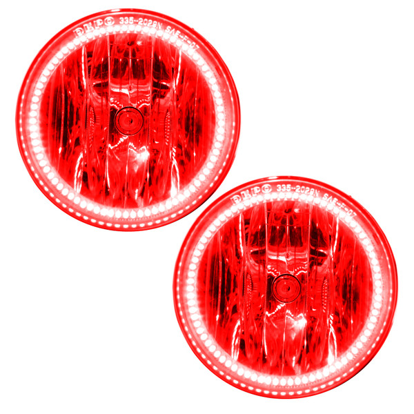 Oracle Lighting 07-14 GMC Sierra Pre-Assembled LED Halo Fog Lights -Red - 7055-003