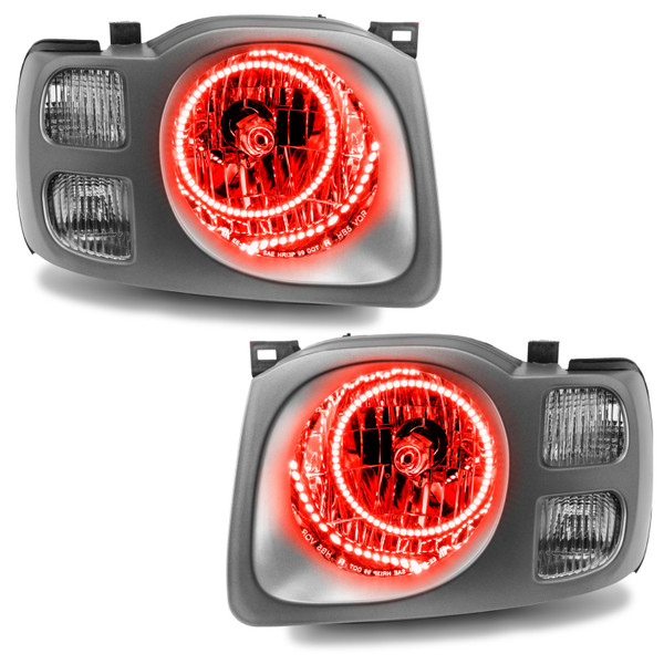 Oracle Lighting 02-04 Nissan Xterra SE Pre-Assembled LED Halo Headlights -Red - 7179-003