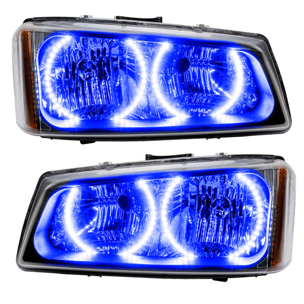 Oracle Lighting 03-06 Chevrolet Silverado Pre-Assembled LED Halo Headlights -Blue - 7197-002