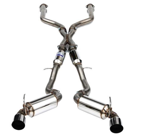Invidia 2022+ Nissan Z 70mm N1 Cat Back Exhaust - SS Tips - HS22N4Z7GD1SSL