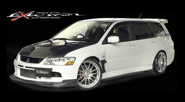 VARIS FRP FRONT SPOILER FOR 2005-07 MITSUBISHI EVO IX WAGON [CT9W] VAMI-088