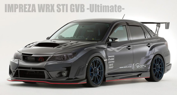 VARIS VER. 2 ULTIMATE FRONT BUMPER REPLACEMENT UNDER LIP (CARBON) FOR 2007-14 SUBARU WRX STI [GRB/GVB] VASU-153