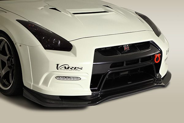 Varis ’13 Ver. Front Bumper + Lip Carbon + Front Diffuser (No DRL Cut-Outs) for 2009-11 Nissan GT-R [R35] VANI-063/VANI-064