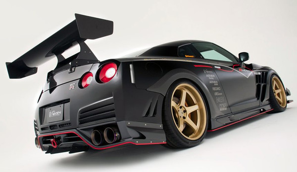 VARIS KAMIKAZE-R REAR UNDER SPOILER FOR 2009-16 NISSAN GT-R [R35] VANI-080/VANI-081