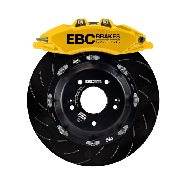 EBC Racing 2023+ Nissan 400Z Yellow Apollo-6 Calipers 355mm Rotors Front Big Brake Kit - BBK044YEL-1