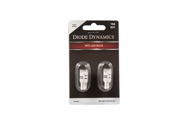 Diode Dynamics 194 LED Bulb HP3 LED Pure - White Short (Pair) - DD0329P