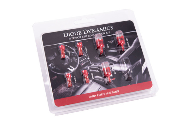 Diode Dynamics 18-19 Mustang Stage 1 Mustang Interior LED Light Kit - Red - DD0357