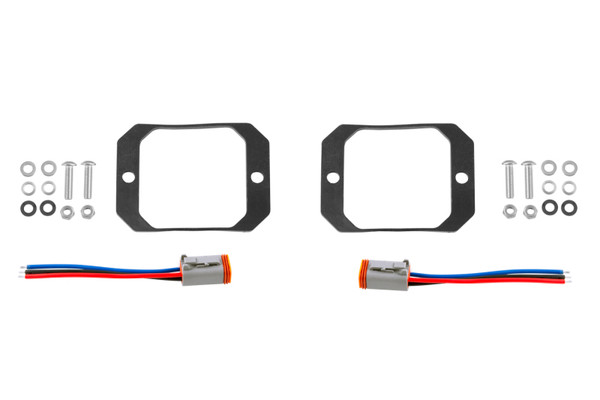 Diode Dynamics Stage Series C1 Flush Mount Mounting Kit (Pair) - DD6621P