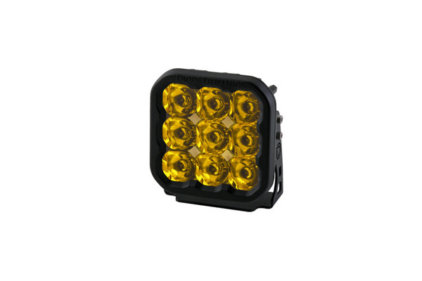 Diode Dynamics SS5 LED Pod Pro - Yellow Spot (Single) - DD6777S