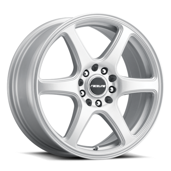 Raceline 146S Matrix 15x7in / 5x100/5x114.3 BP / 40mm Offset / 72.62mm Bore - Gloss Silver Wheel - 146S-57089+40
