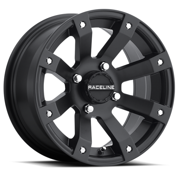 Raceline A79 Scorpion 14x7in / 4x156 BP / 5mm Offset / 132.5mm Bore - Satin Black Wheel - A7947056-43