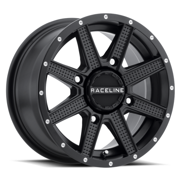 Raceline A92B Hostage 14x7in / 4x156 BP / 5mm Offset / 132.5mm Bore - Satin Black Wheel - A92B-47056-43