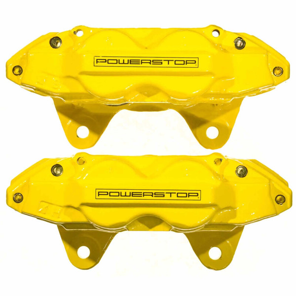 Power Stop 10-15 Toyota 4Runner Front Yellow Caliper Pair w/o Bracket - S6278YLW