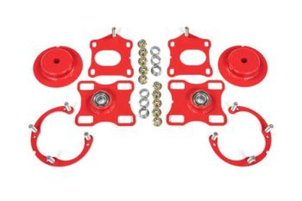 BMR 11-14 Ford Mustang / Shelby GT500 Caster Camber Plates - Red - WAK751R