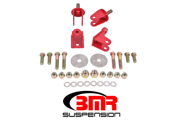 BMR 79-04 Fox Mustang Rear Coilover Conversion Kit w/o Control Arm Bracket - Red - CCK009R