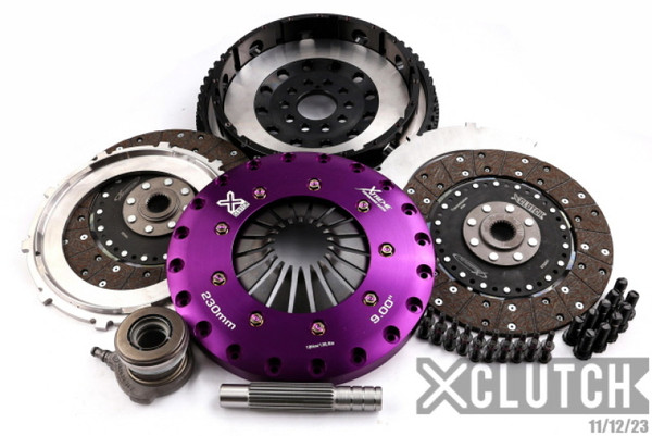 XClutch 05-07 Volvo S40 T5 2.5L 9in Twin Solid Organic Clutch Kit - XKFD23648-2G