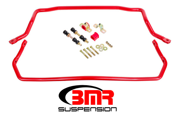 BMR 78-87 G-Body Front & Rear Sway Bar Kit w/ Bushings - Red - SB031R