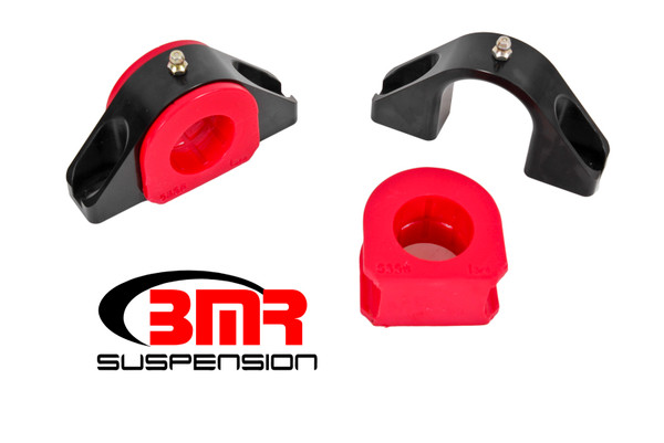 BMR Universal 1.375in Billet Aluminum Sway Bar Mount Mount (Polyurethane) - Black - SMK010