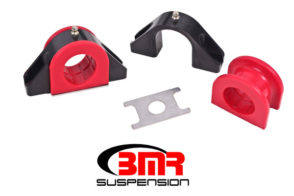 BMR Universal 1.5in Billet Aluminum Sway Bar Mount Mount (Polyurethane) - Black - SMK011