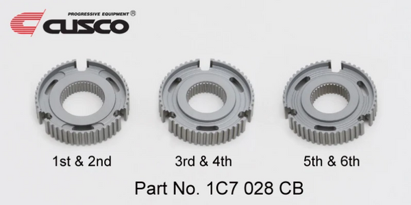 Cusco 23+ Toyota GR Corolla/22+ Toyota GR Yaris Reinforced Transmission Clutch Sync. Hub Set - 1C7 028 CB