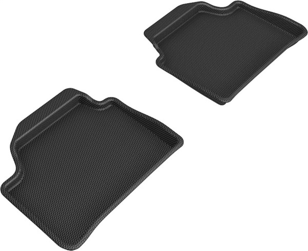 3D Maxpider 12-19 BMW 1 Series Kagu  Rear Floor Mat- Black - L1BM03621509