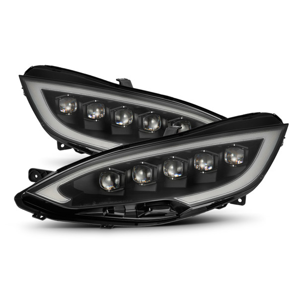 AlphaRex 12-21 Tesla Model S NOVA-Series LED Proj Headlights Blk w/Activtn Light & Seq.Sig / SB DRL - 880877