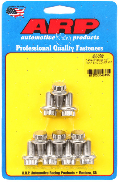 ARP Ford Dana 60/40 SS Rear End Cover Bolt Kit - 450-2701