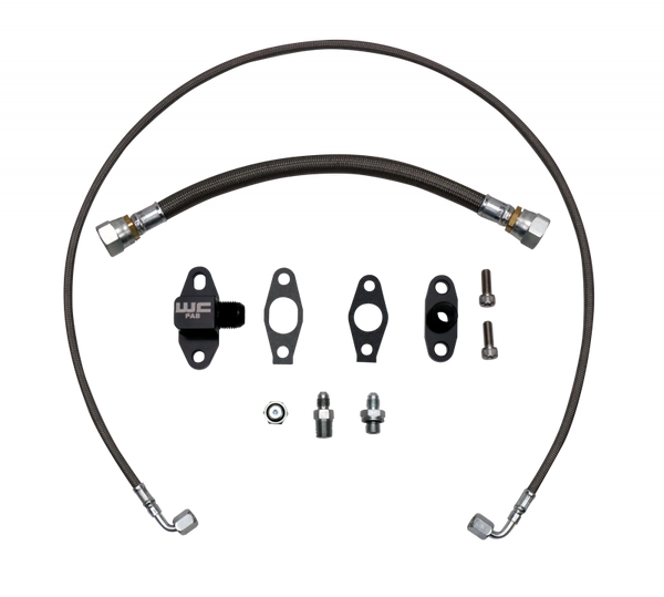Wehrli LB7/LLY/LBZ/LMM/LML Duramax S400 Single Turbo Oil Line Kit - WCF100397