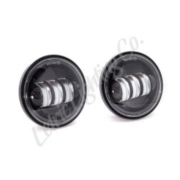 Letric Lighting 1997+ Universal 4 1/2In Black LED Auxiliary Passing Light - Black - LLC-LPL-B