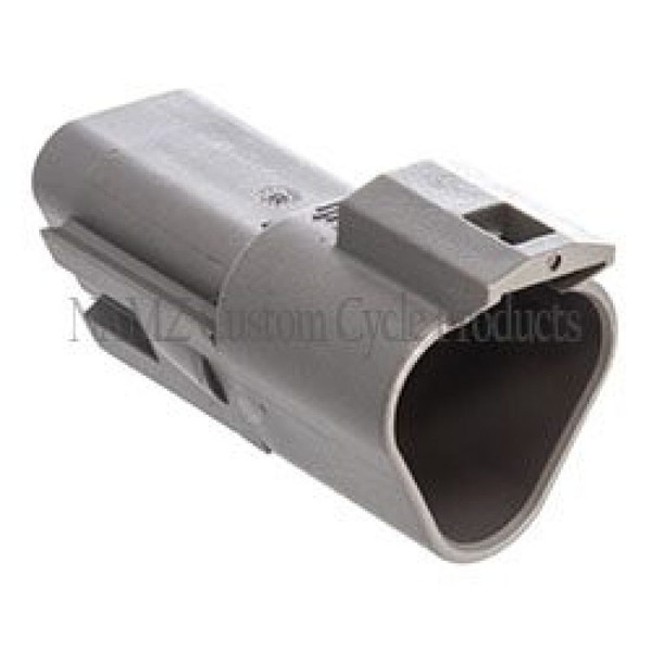 NAMZ Deutsch DT Series 3-Wire Receptacle & Wedgelock - Gray (HD 72123-94GY) - DR-3G