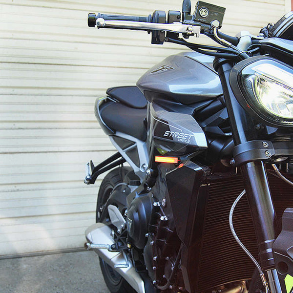New Rage Cycles 2024 Triumph Street Triple Front Turn Signals - STREET-FB-24