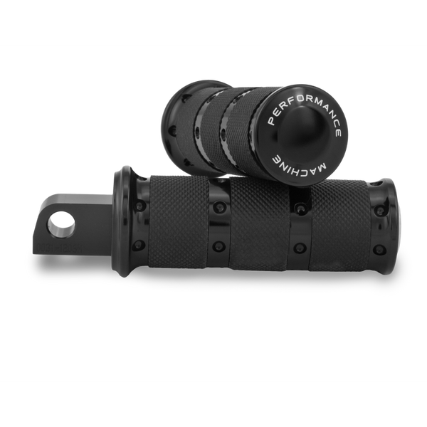 Performance Machine Footpegs XLS - Black Ano - 0035-1161-B