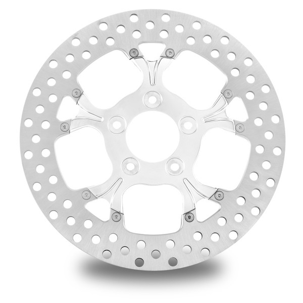 Performance Machine Disc/Carr 11.8 Galaxy Fr Left - Chrome - 0133-1800GALLS-CH