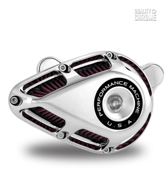 Performance Machine Jet Air Cleaner - Chrome - 0206-2112-CH