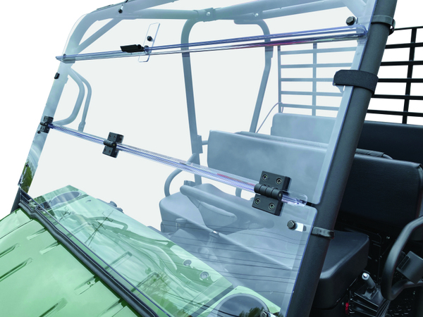 QuadBoss 09-22 Kawasaki KAF620M Mule 4010 4x4 Windbreak Folding Windshield - 375789