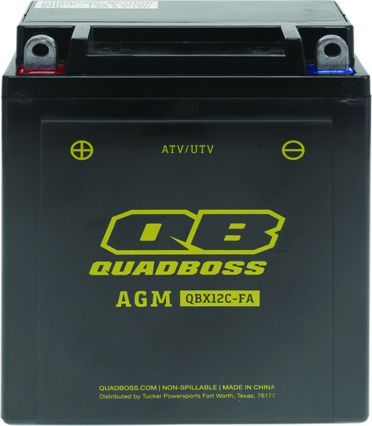 QuadBoss 89-04 Yamaha YFA-1 Breeze 125 Maintenance-Free AGM Battery - 401382
