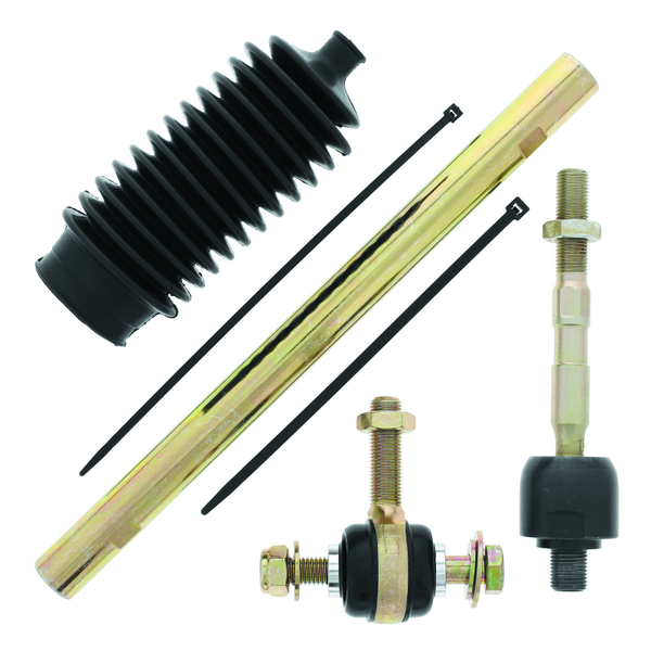 QuadBoss 13-18 Can-Am Maverick 1000R Steering Rack Tie Rod Assembly Kit - Left Inner and Outer - 414456