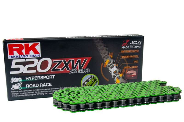RK Chain MM520ZXW-150L XW-Ring - Green - MM520ZXW-150