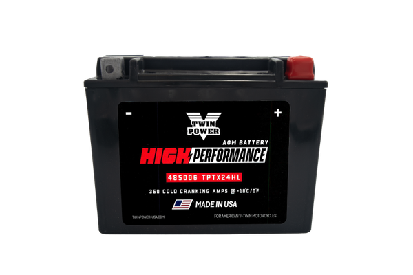 Twin Power YTX-24HL High Performance Battery Replaces H-D 66010-82A Made in USA - 485006