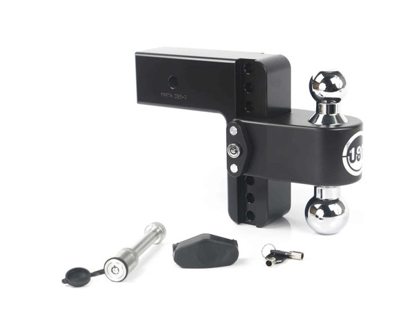 Weigh Safe 180 Hitch 6in Drop Hitch & 3in Shank (10K/21K GTWR) w/WS05 - Black Cerakote - CTB6-3-KA-CER-BLA