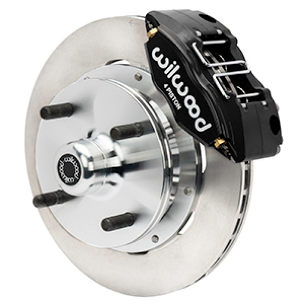 Wilwood 70-72 Porsche 914 Front Powerlite Brake Kit Slotted - Black - 140-17473