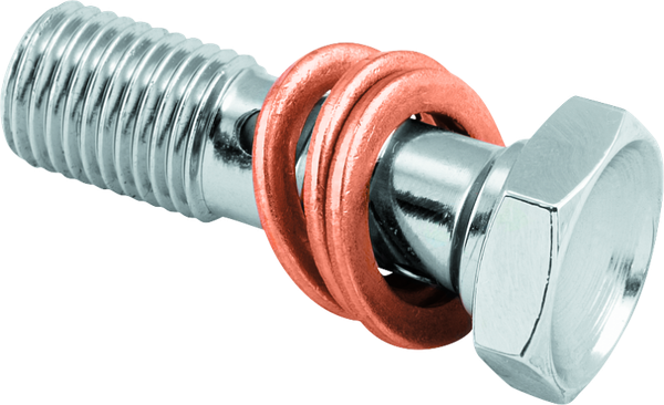 Twin Power Chrome Brake Fitting 3/8-24 Double Banjo Bolt - 035974