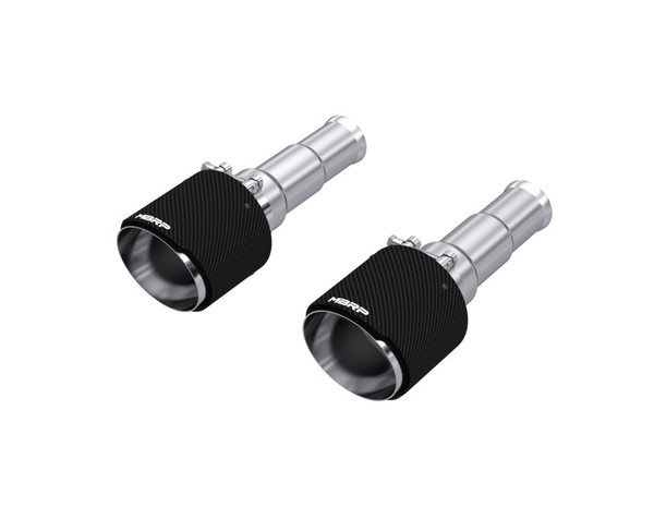MBRP 19-24 Ram 1500 5.7L Hemi 3in Inl. 5in OD DW Angle Cut T304 Carbon Catback Exhaust - Pairs - T5199CF