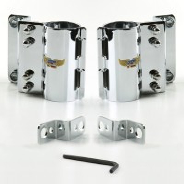 National Cycle 84-99 Yamaha XV750-1100 Wide Mount Chrome Kit - KIT-CJH