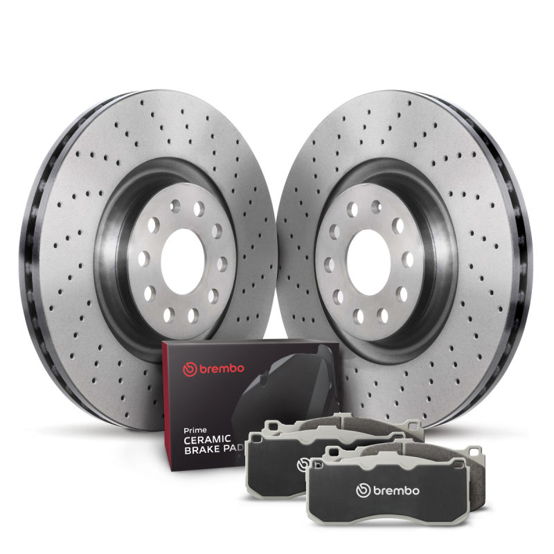 Brembo OE 00-03 Audi A8 Quattro/01-03 S8 Rear Disc Brake Kit - KTX0089