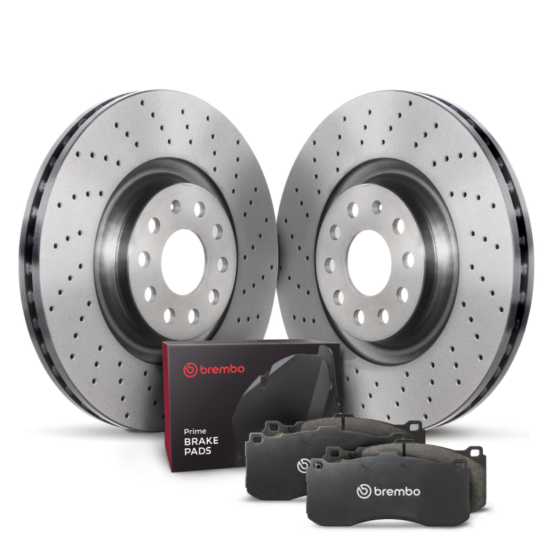 Brembo OE 00-06 Audi TT/TT Quattro/02-06 Volkswagen Golf/02-05 Jetta Front Disc Brake Kit - KTX4090