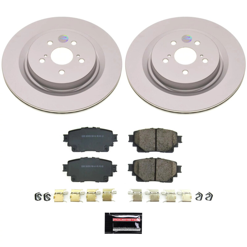 Power Stop 20-22 Toyota Highlander Rear Z17 Coated Brake Kit - CRK8773